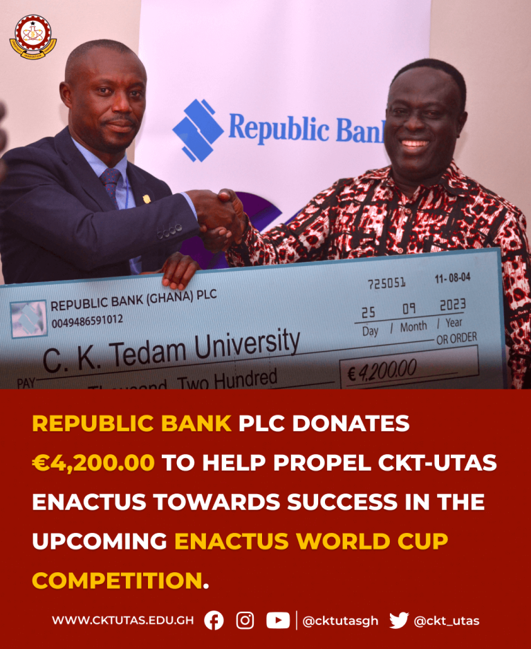 REPUBLIC BANK DONATES TO CKTUTAS ENACTUS