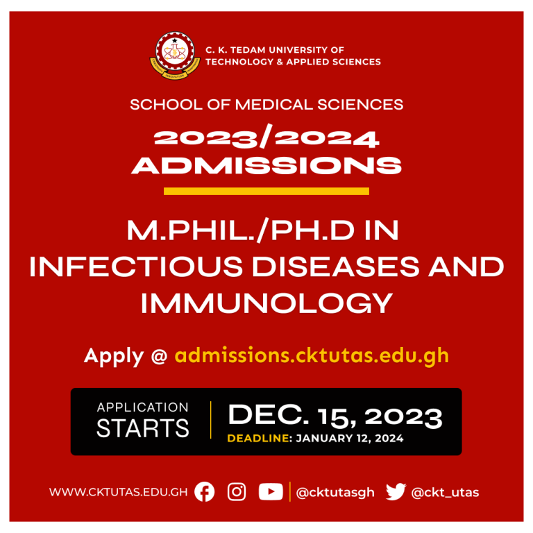 CKT-UTAS School of Medical Sciences admissions 2023-2024