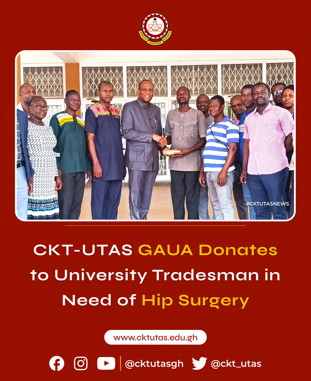 CKT-UTAS GAUA DONATES TO SUPPORT SURGERY