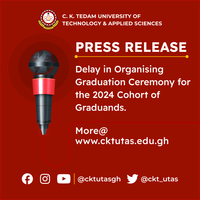 PRESS RELEASE - DELAY IN GRADUATION CEREMONY