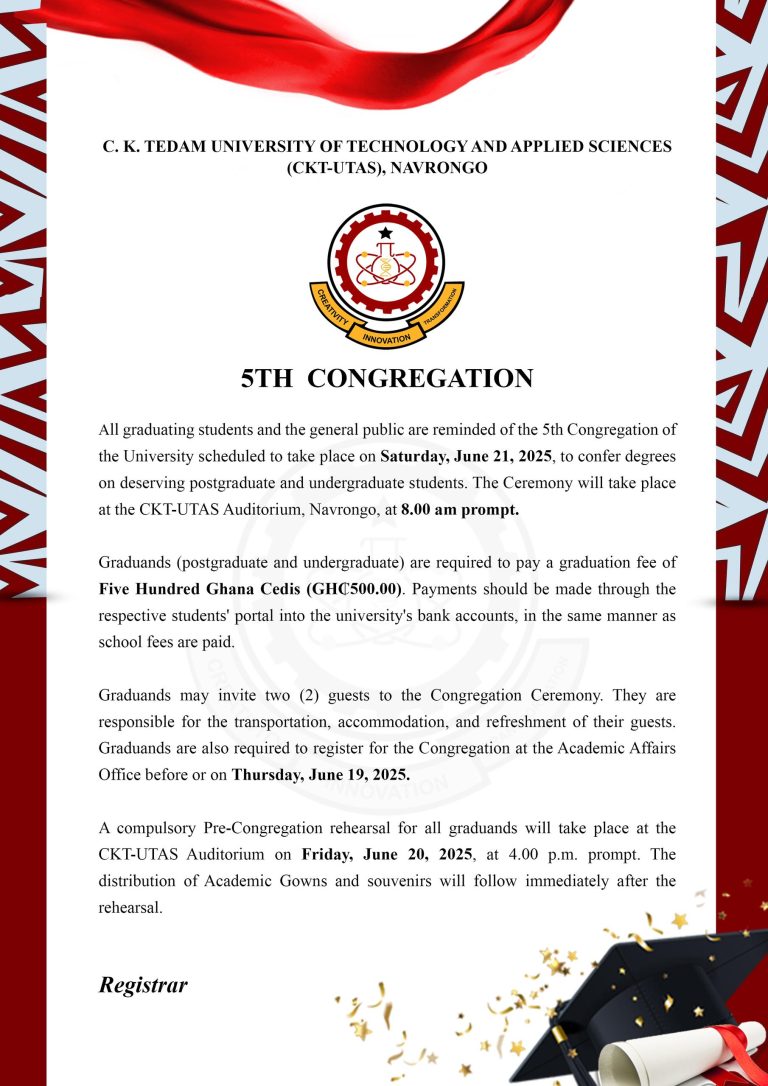 CKT-UTAS 5TH CONGREGATION